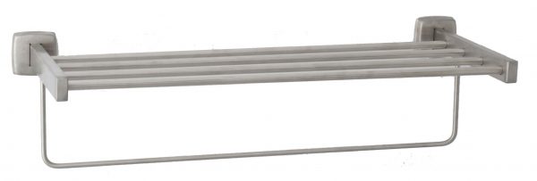 Toallero Repisa Con Colgador. Inox. Brillo.51 Cm.