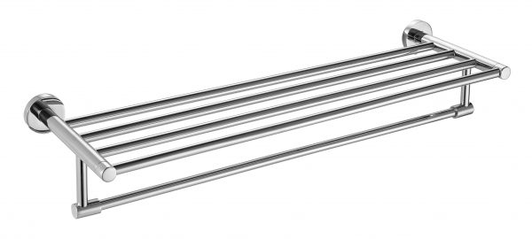 Repisa Toallero Con Colgador. Inox. Satinado.