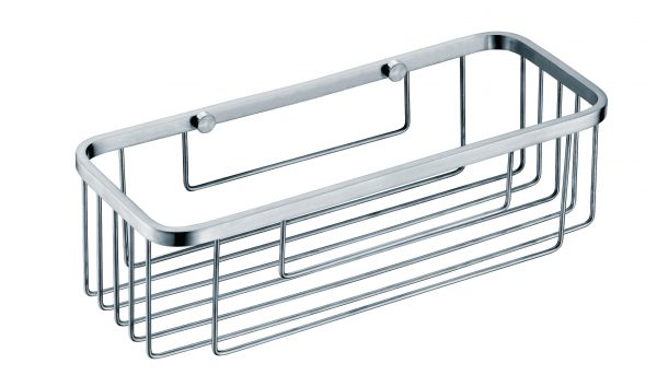 Jabonera Grande Rectangular. Inox. Satinado.