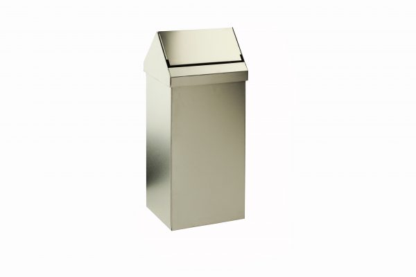 Papelera Basculante 40 L. Acero Inox. Satinado.