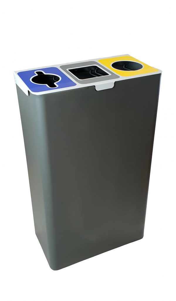 Papelera Reciclaje Compacta Para 3 Residuos