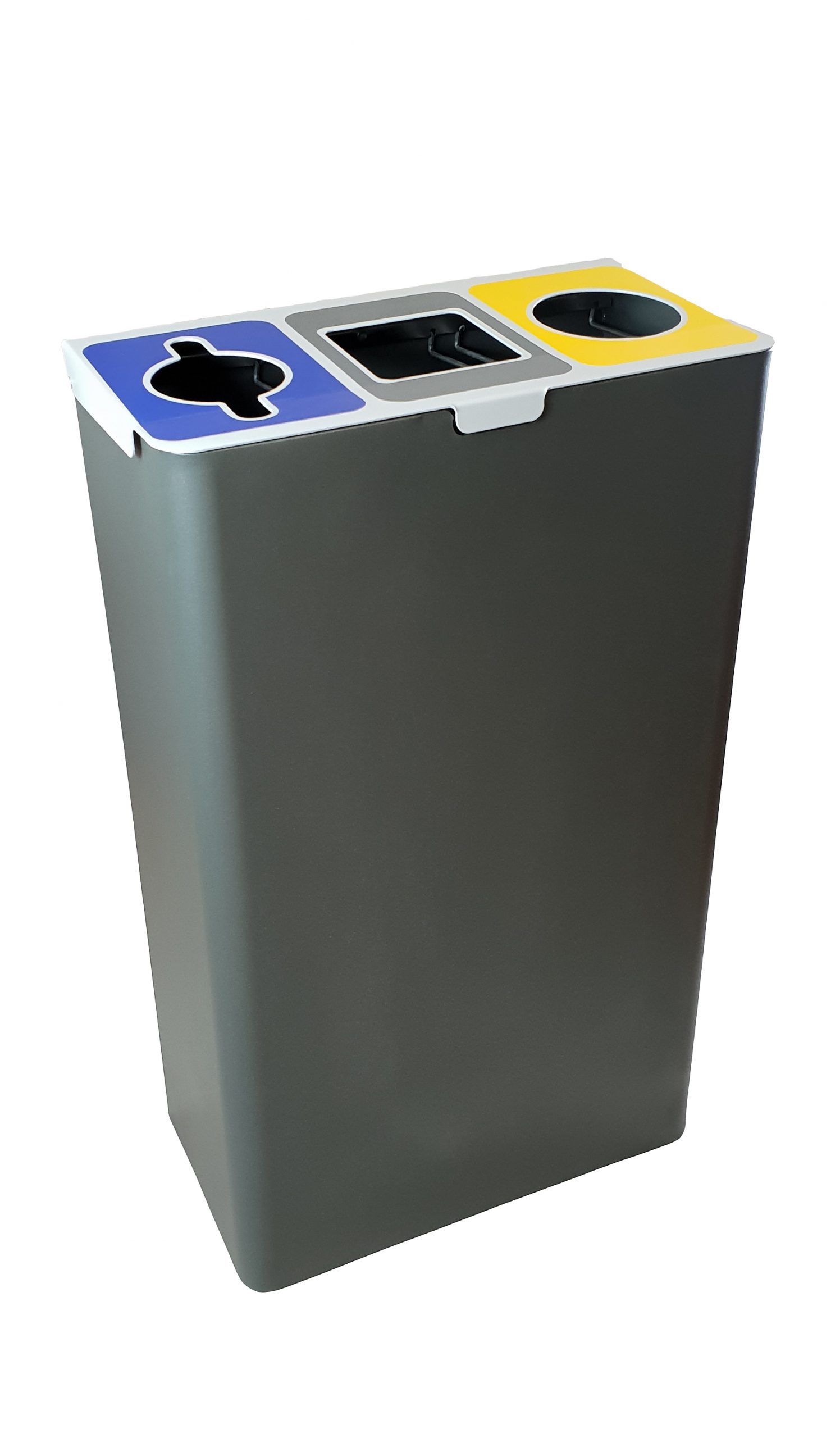 Papelera Reciclaje Compacta Para 3 Residuos – Inxtalia