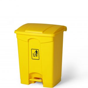 Papelera Pedal 68 L. Abs Amarillo.